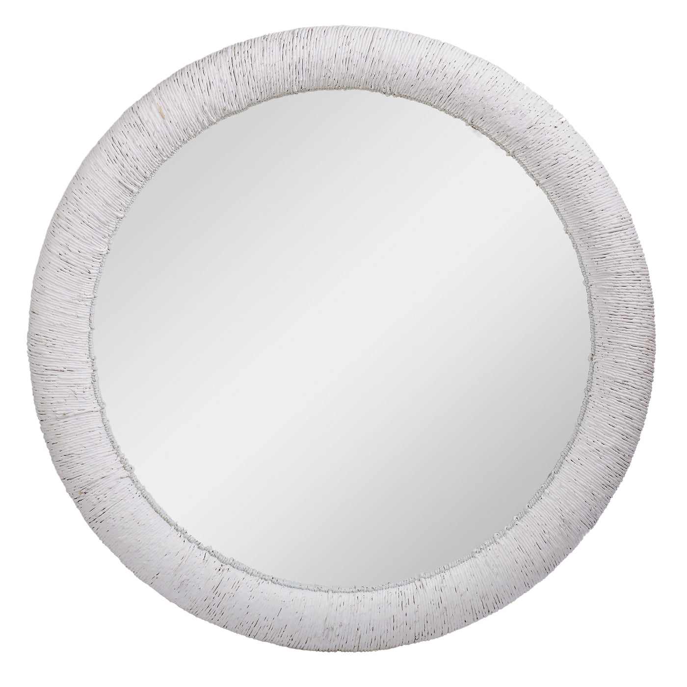 Rope Effect Wall Mirror White