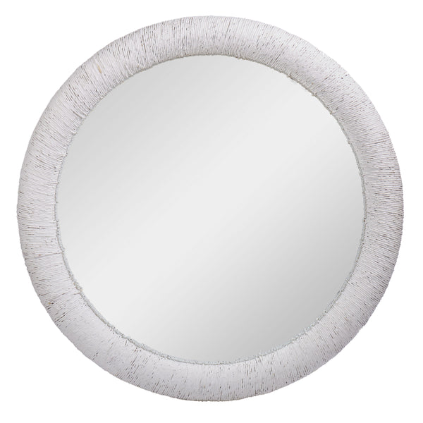 Rope Effect Wall Mirror White