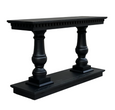 Balustrade Console Table Black Oak