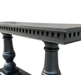 Balustrade Console Table Black Oak
