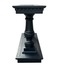 Balustrade Console Table Black Oak