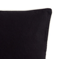 Basic Black Cushion with White Piping 50cm
