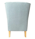 Pistachio Tufted Winged Armchair