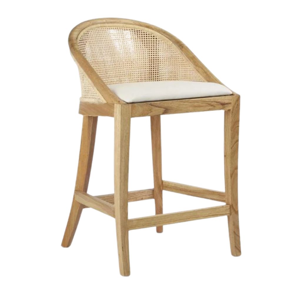 Beau Counter stool Natural Whitewash