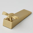 Gold aluminium door wedge with sculpted bee detail from the Bee Everything Collection.