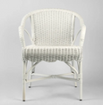 Belle Rattan Armchair White