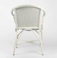 Belle Rattan Armchair White