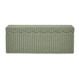 Belle Rattan Storage Bench Green