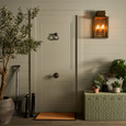 Belle Rattan Storage Bench Green