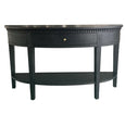 Beresford Curved Console Black Oak