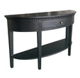 Beresford Curved Console Black Oak