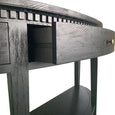 Beresford Curved Console Black Oak
