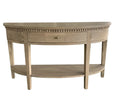 Beresford Curved Console Weathered Oak