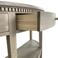 Beresford Curved Console Weathered Oak