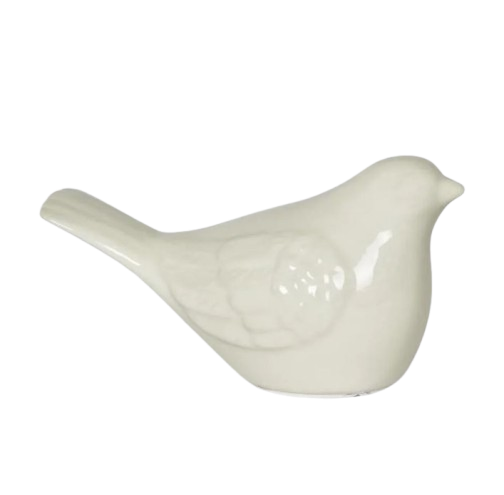 White Ceramic Bird