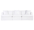 Birkshire Slip Cover Modular Sofa - White Linen Option 3