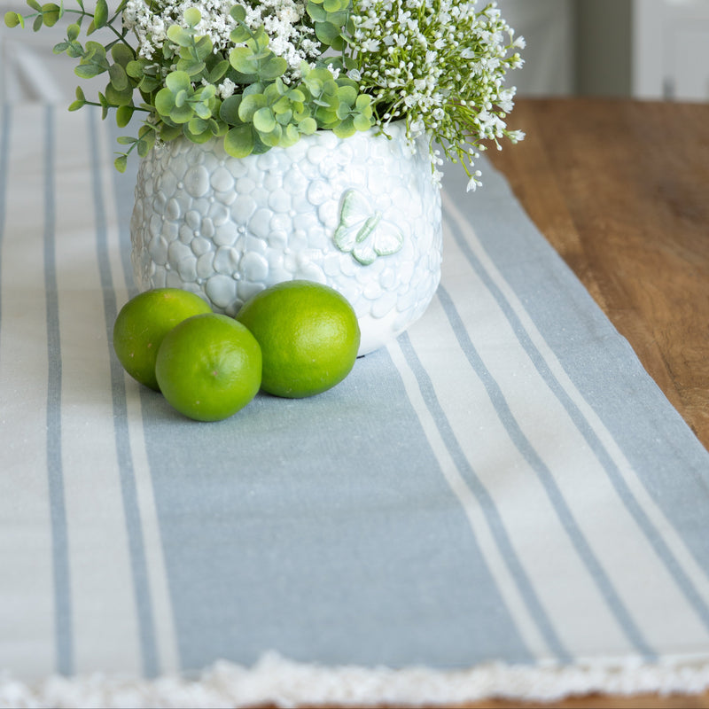 Blue Bay Stripe Table Runner