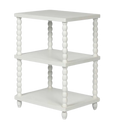 Bobbin Oak Side Table White