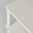 Bobbin Oak Side Table White