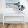 Brianna Bobbin White Console Table