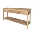 Brianna Bobbin Whitewash Oak Console Table