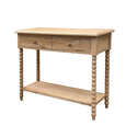 Brianna Bobbin Whitewash Oak Console Table 110cm