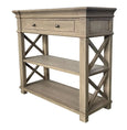 Bridgehampton Console Weathered Oak Small