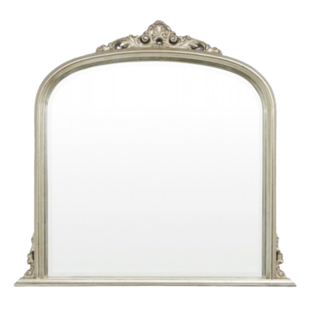 Bridgehampton Domed Mirror Silver