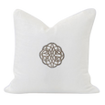 Celtic Knot Lounge Cushion White