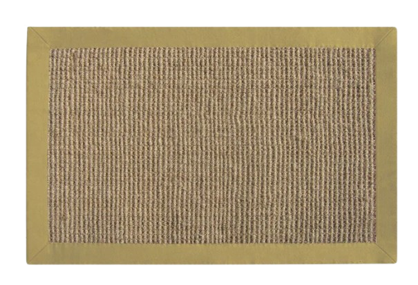 Coir Cotton Border Natural Rug/Indoor Doormat