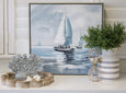 Wide Stripe Vessel Blue
