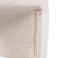 Curve Bench Ottoman White Boucle