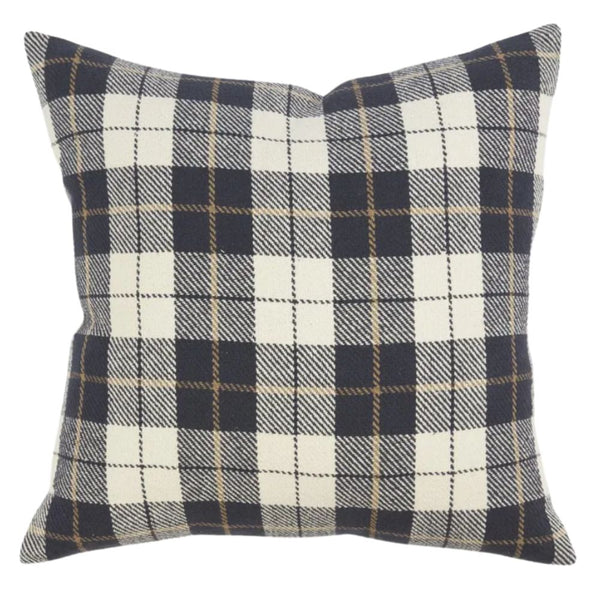 Hickory Cushion Black/White