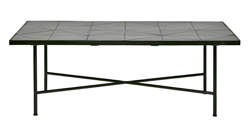 Davenport Iron/Tile Outdoor Coffee Table