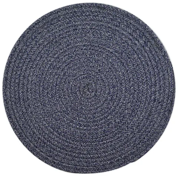 Demi Round Placemat Blue/White