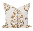 Devon Inner Paisley Print Mustard Lounge Cushion 55cm