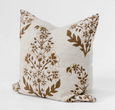 Devon Inner Paisley Print Mustard Lounge Cushion 55cm