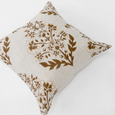 Devon Inner Paisley Print Mustard Lounge Cushion 55cm