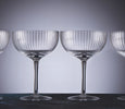 Ribbed Coupe Glass Set/4