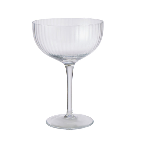 Ribbed Coupe Glass Set/4