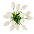 Tulip Bunch in Sphere Vase White