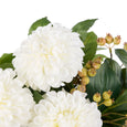 Chrysanthemum Berry in Classic Bowl White