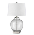 Ellyn Glass & Nickel Lamp