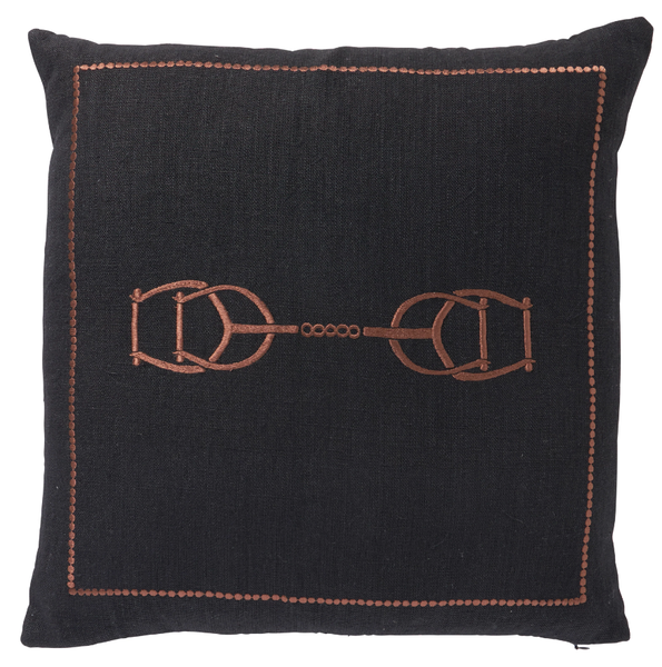 Equestrian Luxe Noir Cushion 50cm
