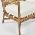 Havana Occasional Chair Rattan Cream Cushion cushion detail