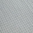 Cornell Queen Throw Blue close up of stitching detail