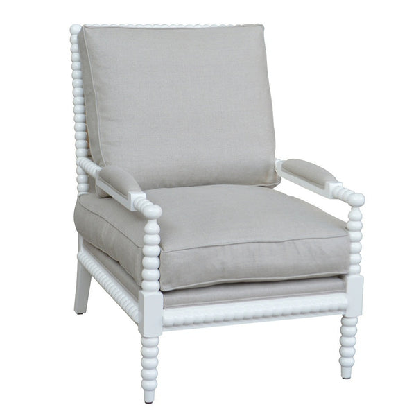 Bobbin Armchair Natural Linen