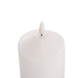 Wax LED Trueflame Flickering Pillar Candle White 15cm