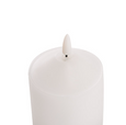 Wax LED Trueflame Flickering Pillar Candle White 10cm