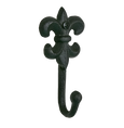 Fleur Wall Hook Black